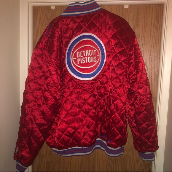 MITCHELL&NESS DETROIT PISTONS BADBOYS 1989-90 CHAMPS WOOL AUTHENTIC JACKET - Picture 2 of 12